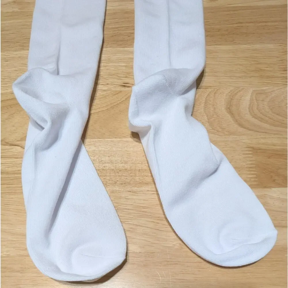 Womens Socks One Size White & Pink Knee High Boo-tiful Ghost Halloween